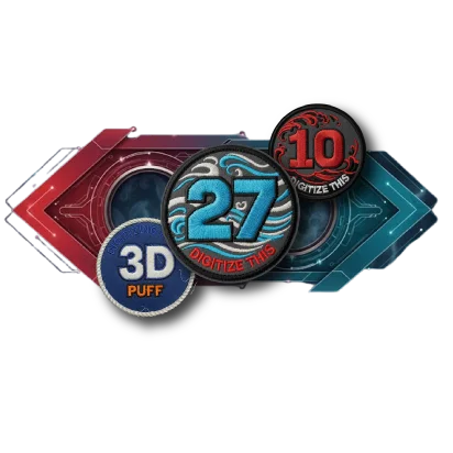 3D Puff Embroidery Digitizing Services