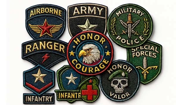 Embroidered Military Patches