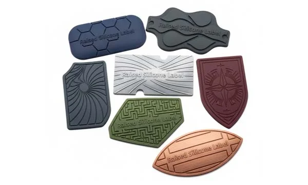 Custom Raised Silicone Logo Labels